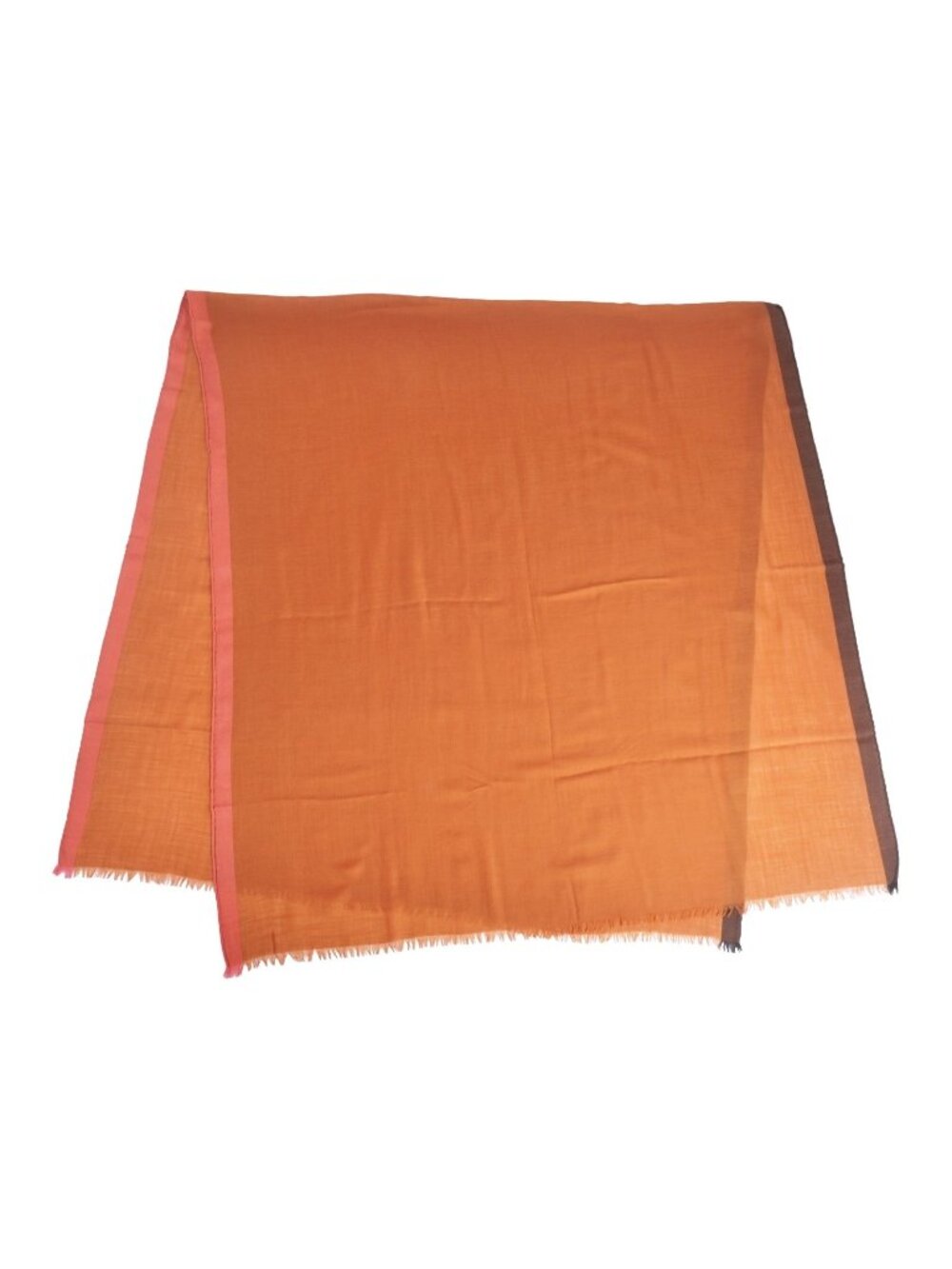 Hermes Scarf Shawl Cashmere Brown